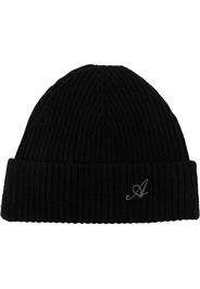 Axel Arigato Signature ribbed-knit beanie - Nero