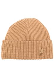 Axel Arigato Signature ribbed-knit beanie - Marrone