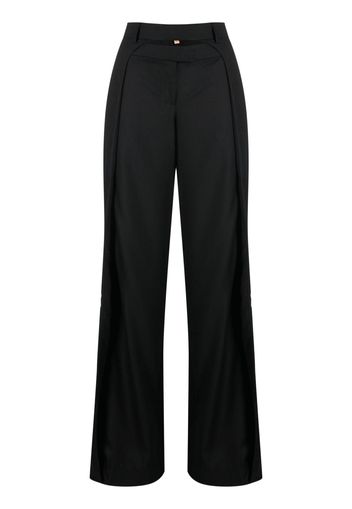 Aya Muse Tio pleated wool trousers - Nero