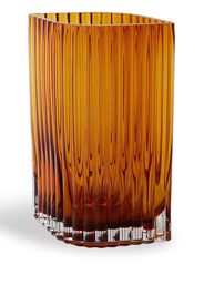 AYTM Folium tall glass vase - Marrone