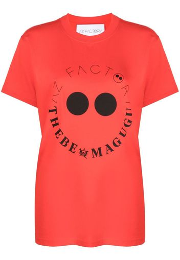 AZ FACTORY x Thebe Magugu logo-print T-shirt - Rosso