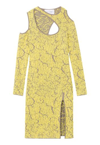 AZ FACTORY Abito con motivo jacquard - Giallo