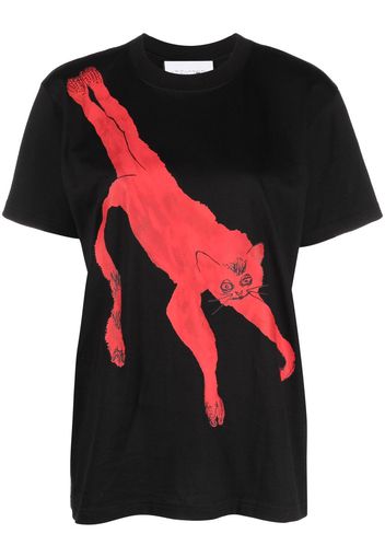 AZ FACTORY meerkat print T-shirt - Nero