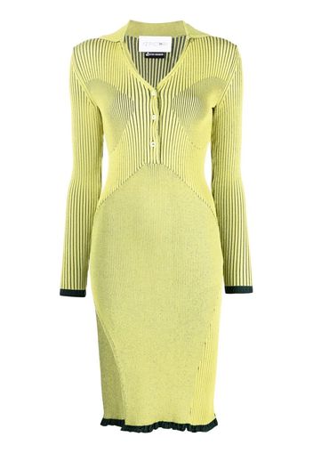 AZ FACTORY x Ester Manas ribbed-knit midi dress - Verde