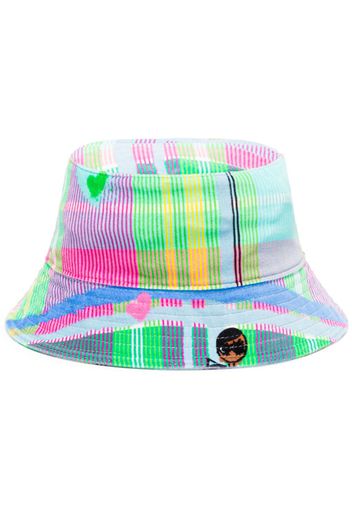 AZ FACTORY striped velvet-finish bucket hat - CKS1