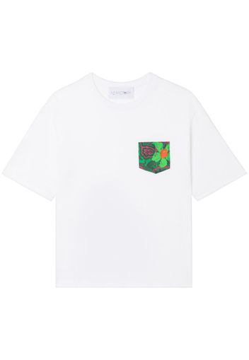 AZ FACTORY paisley print pocket T-shirt - Bianco