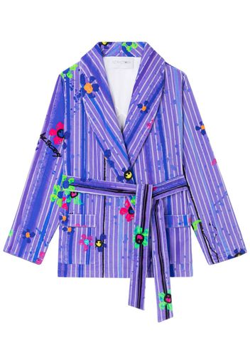 AZ FACTORY VELVET SHAWL COLLAR JACKET - SPLASH PURPLE - Viola