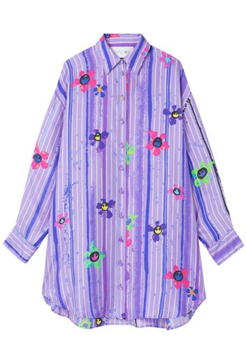 AZ FACTORY floral-print shirtdress - Viola