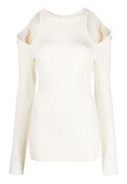 AZ FACTORY cut-out shoulder jumper - Bianco