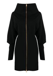 AZ FACTORY off-shoulder zip-up cardigan - Nero