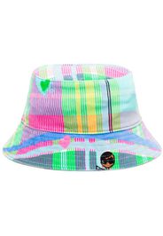 AZ FACTORY striped velvet-finish bucket hat - CKS1