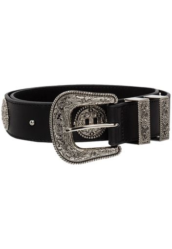 B-LOW THE BELT Carson leather hip belt - Nero