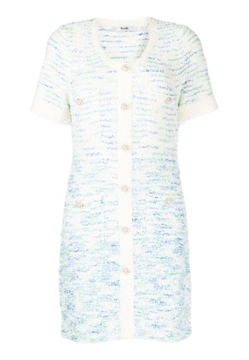 b+ab tweed mini dress - Blu