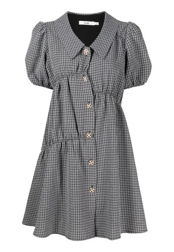 b+ab checked mini polo dress - Nero