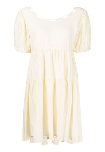 b+ab puff sleeve dress - Giallo