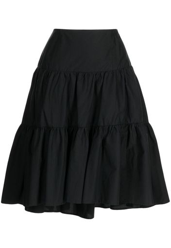 b+ab high-waisted tiered skirt - Nero