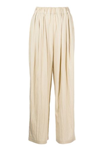 b+ab high-waisted straight-leg trousers - Marrone