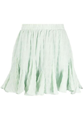 b+ab flared ruffled skirt - Verde