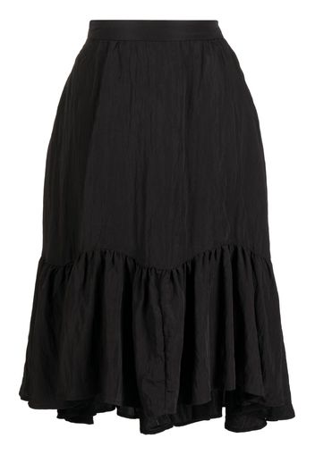 b+ab ruffle-detailing full skirt - Nero