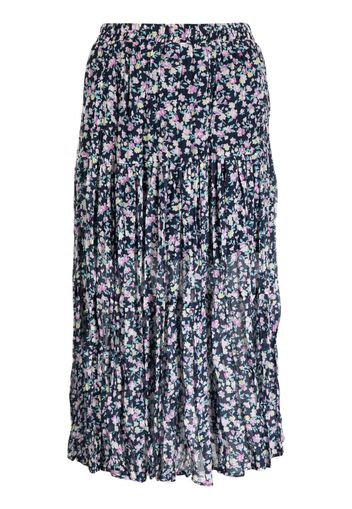 b+ab floral-print pleated skirt - Rosa