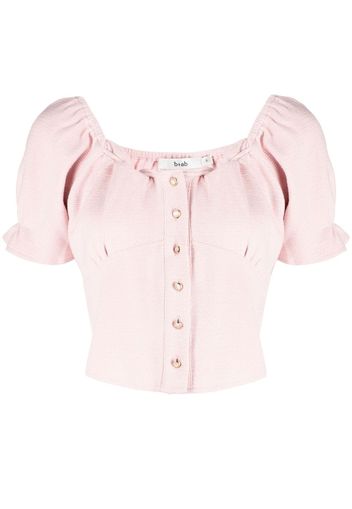 b+ab short-sleeve crop top - Rosa