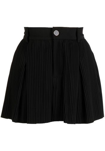 b+ab high-waisted pleated shorts - Nero