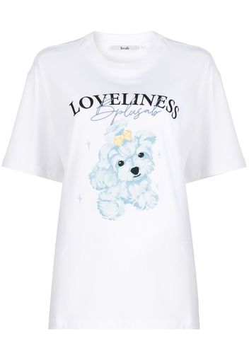 b+ab graphic-print cotton T-shirt - Bianco