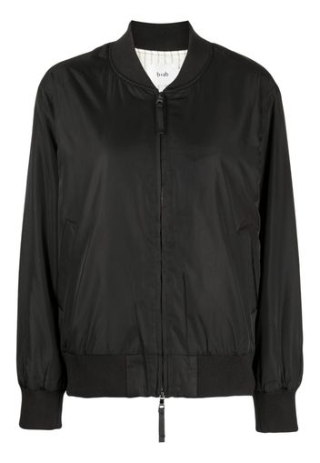 b+ab baseball-collar zip-up bomber jacket - Nero