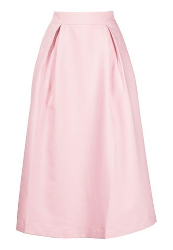 b+ab pleated twill midi skirt - Rosa