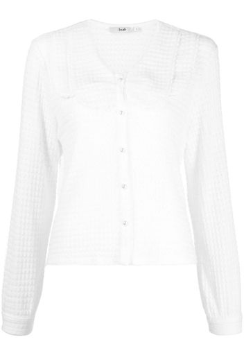 b+ab open-knit button-down cardigan - Bianco