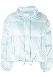 b+ab long-sleeved padded jacket - Blu