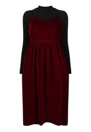 b+ab bow-detail midi dress - Rosso