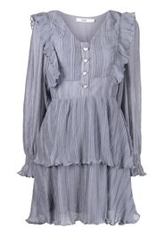 b+ab ruffled mini dress - Grigio