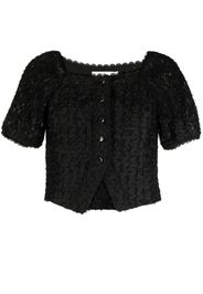 b+ab Blusa con collo squadrato - Nero