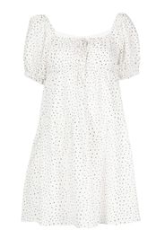 b+ab polka-dot cotton minidress - Bianco