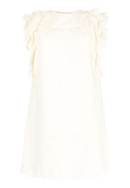 b+ab broderie-detailled midi dress - Giallo