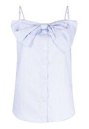 b+ab sleeveless cotton blouse - Blu