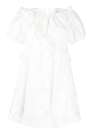 b+ab ruffled short dress - Bianco