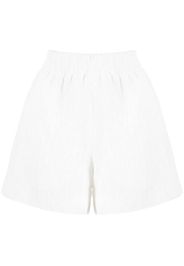 b+ab textured-finish elasticated-waistband shorts - Bianco