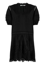 b+ab perforated V-neck minidress - Nero