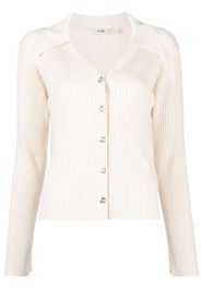 b+ab pointed-flat collar button-down cardigan - Toni neutri