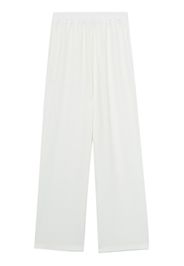 b+ab elasticated-waist wide-leg trousers - Bianco