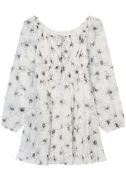 b+ab abstract-print minidress - Bianco