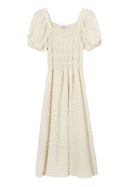 b+ab smocked midi dress - Toni neutri