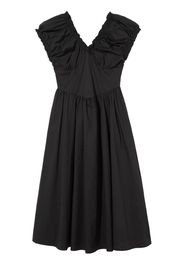 b+ab V-neck midi dress - Nero