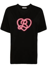 b+ab logo-print cotton T-shirt - Nero