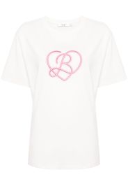 b+ab logo-print cotton T-shirt - Bianco