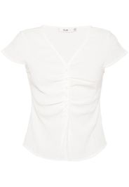 b+ab Top con scollo a V - Bianco