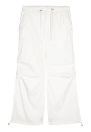 b+ab drawstring-fastening cotton-blend trousers - Bianco