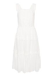b+ab polka dot cotton midi dress - Bianco